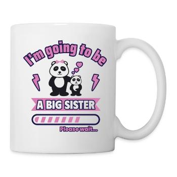 Annonce de grossesse : Grande sœur - Mug blanc - blanc - Droite