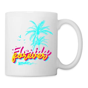 Florida Forever Palmenparadies - Tasse - Weiß - Rechts