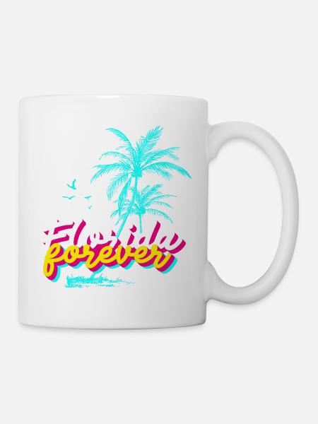 Florida Forever Palmenparadies - Tasse - Weiß