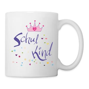 Schoolchild with crown - Mug - white - Right