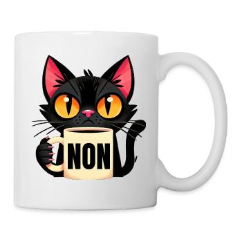 non - Mug blanc - blanc - Droite