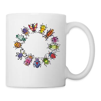 Colorful world in a circle - Mug - white - Right