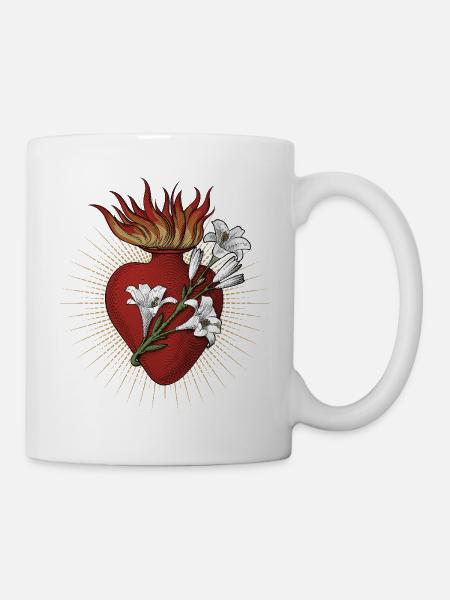 Le Cœur Très Chaste de Joseph - Mug blanc - blanc