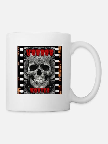 Horrorfilme - Tasse - Weiß