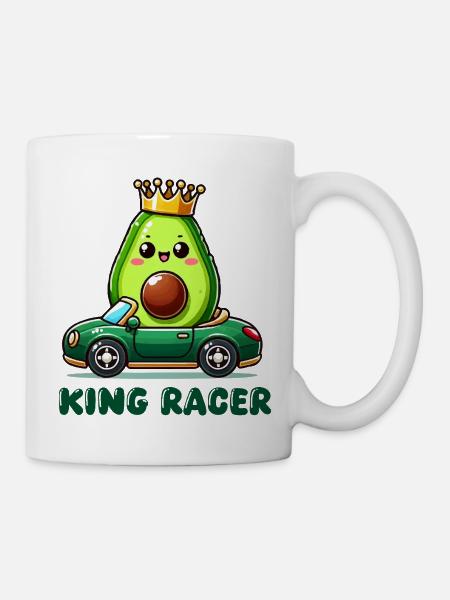 avocado king - Tasse - Weiß