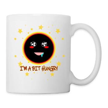 Hungry Black Hole Cute Kawaii Illustration - Mug - white - Right