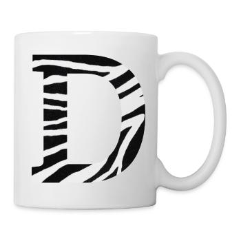Zebra-Brief - Tasse - Weiß - Rechts
