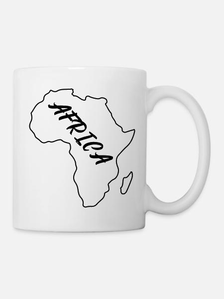 Aperçu de l’Afrique - Mug blanc - blanc