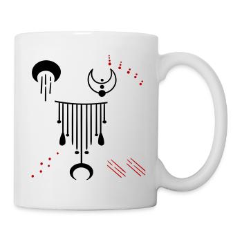 Ornamente Fantasie - Tasse - Weiß - Rechts