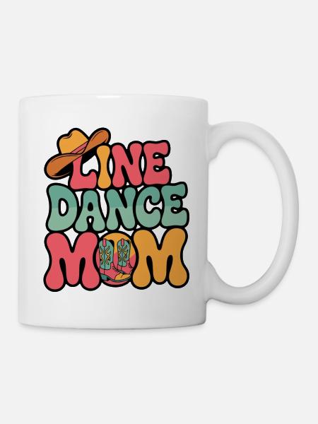 Line Dance Mom Line Dance Mom Cadeau - Mug blanc - blanc