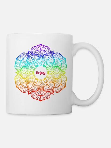 Enjoy - Tasse - Weiß