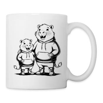 Capybara Couple Capybara - Two Cool Capybaras - Mug - white - Right