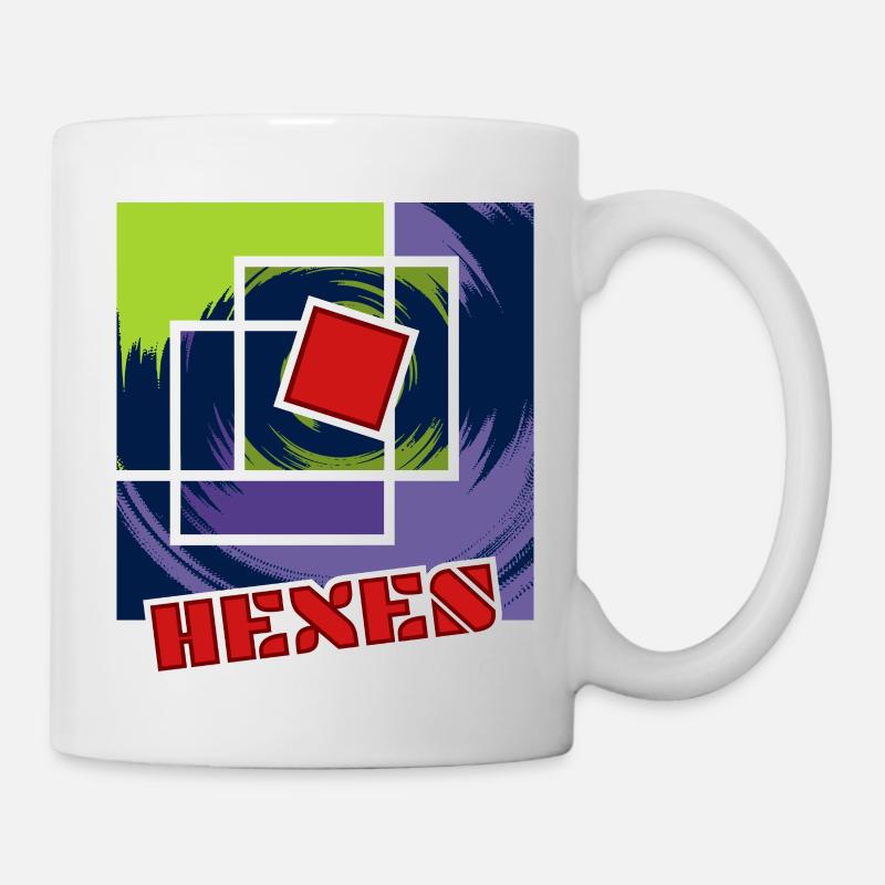 Abstract Rebel Squares - Mug - white