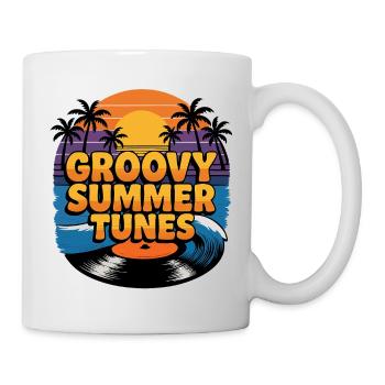 Mélodies d’été groovy - Mug blanc - blanc - Droite