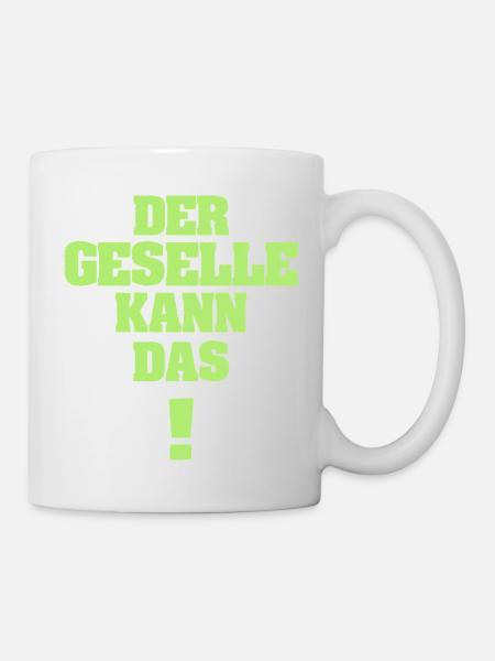 Geselle als Lustig - Tasse - Weiß