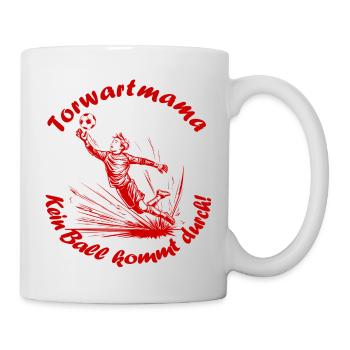 Towart Mama rot - Tasse - Weiß - Rechts