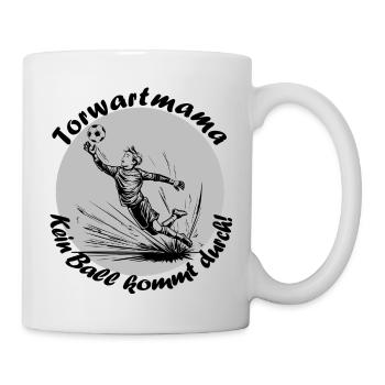 Torwart Mama - Tasse - Weiß - Rechts