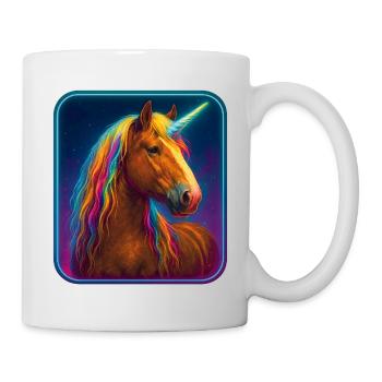 Einhorn - Altmärkisches Kaltblut - Tasse - Weiß - Rechts