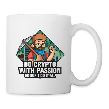 Betreiben Sie Krypto mit Leidenschaft - Tasse - Weiß - Rechts
