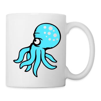 Octopus, octopus, octopus, cephalopod, evil eye - Mug - white - Right