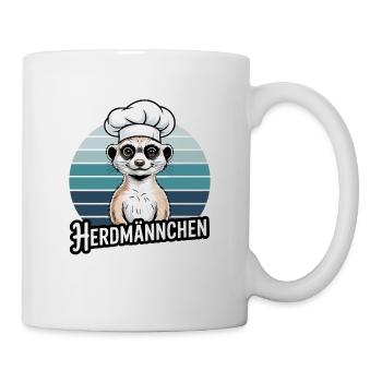 Herdman Suricate Chef Vintage Rétro - Mug blanc - blanc - Droite