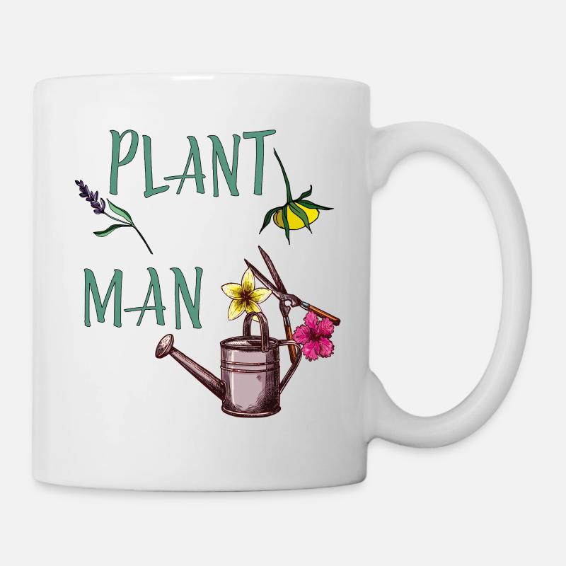 Plant Man - Tasse - Weiß