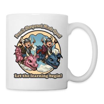 Liebe meine Schule | Lebendige Schulkunst - Tasse - Weiß - Rechts