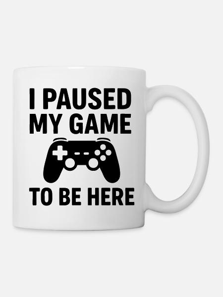 0004 be here - Mug - white
