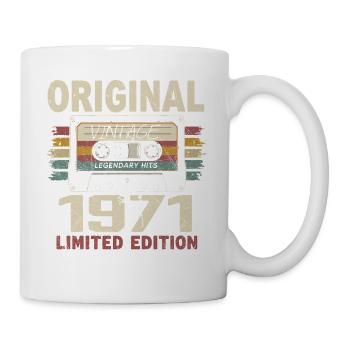 1971 Geburtstagsgeschenk 1971 Jahrgang 1971 Retro - Tasse - Weiß - Rechts