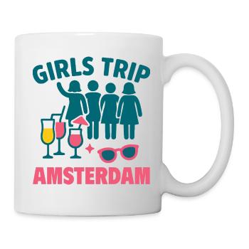 Girls Trip Amsterdam Party - Mug blanc - blanc - Droite