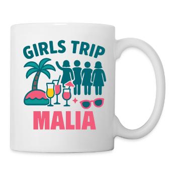 Mädchen Trip Malia Party Shirt - Tasse - Weiß - Rechts