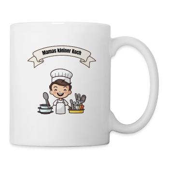 Mamas kleiner Koch – Niedliches Kinder-Kochdesign - Tasse - Weiß - Rechts