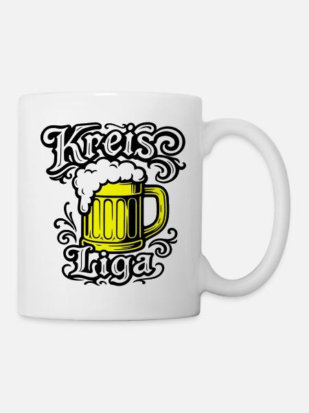 Kreisliga Bier Spruch - Tasse - Weiß
