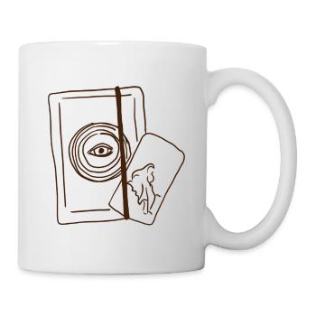 Journal & Tarotkarte - Tasse - Weiß - Rechts
