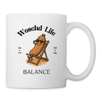Woschd Life Balance - Tasse - Weiß - Rechts