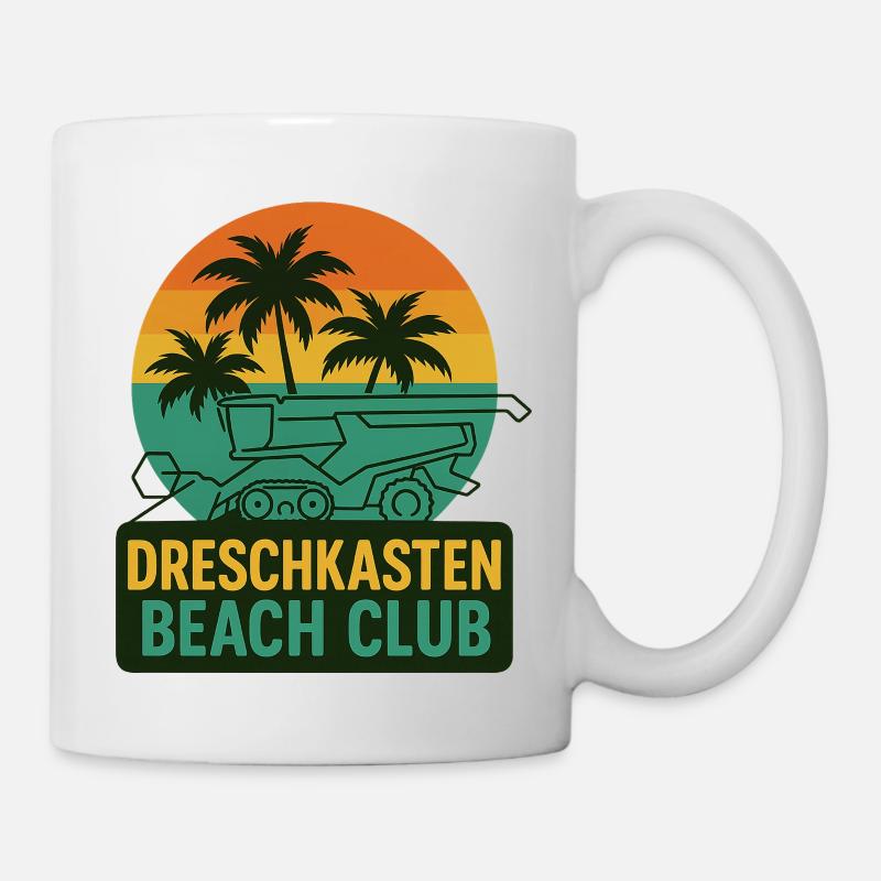 Threshing Box Beach Club - Mug - white