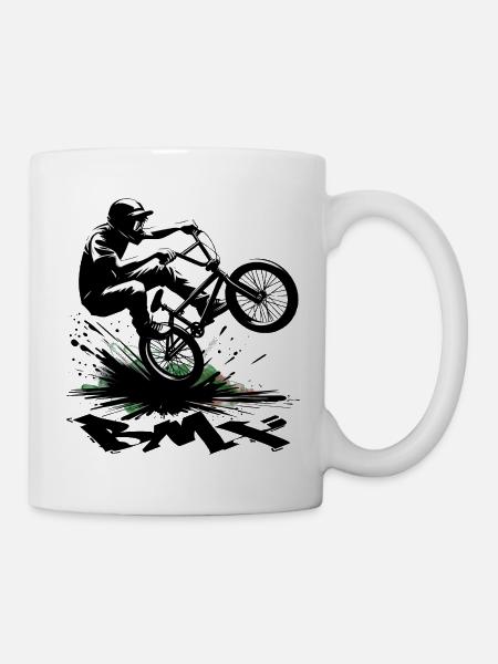 BMX Bike - Tasse - Weiß