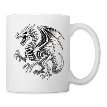 Celestial Dragon Skeleton Illustration - Mug - white - Right