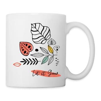 let it grow - Tasse - Weiß - Rechts
