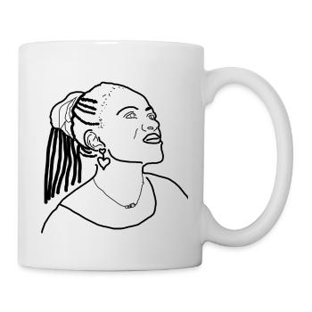 Afrikanische Königin - Tasse - Weiß - Rechts
