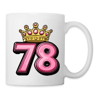 78 Number Krone - Mug - white - Right