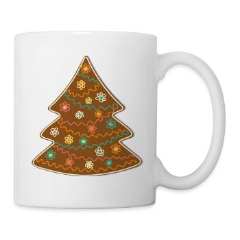 Niedlicher Lebkuchen Weihnachtsbaum Kids DekoTanne - Tasse - Weiß - Rechts