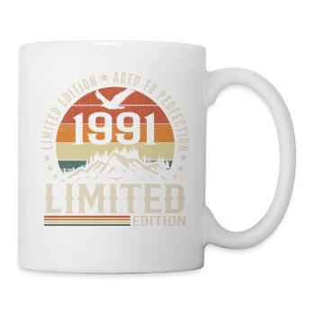 1991 Geburtstagsgeschenk - Jahrgang 1991 Retro 1991 - Tasse - Weiß - Rechts