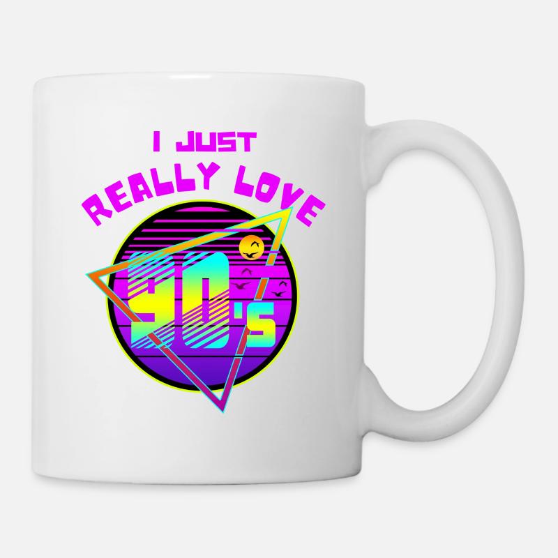 J’AIME VRAIMENT LES ANNÉES 90 - Mug blanc - blanc