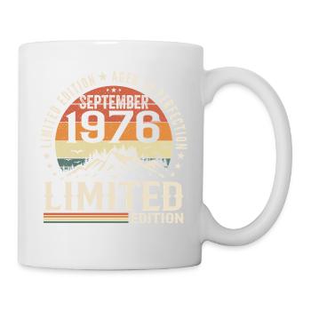 Cadeau Anniversaire Septembre 1976, September 1976 - Mug blanc - blanc - Droite