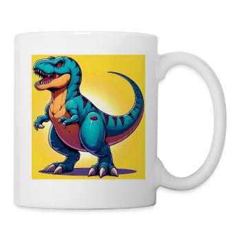 Dinosaurier - Tasse - Weiß - Rechts