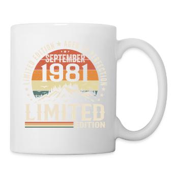 September 1981, September 1981 Birthday Gift - Mug - white - Right