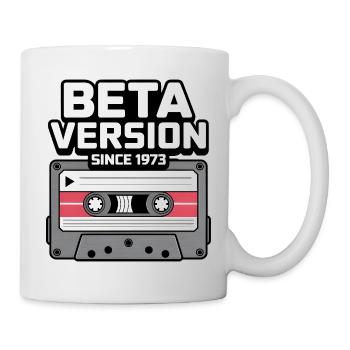 Retro Musik Kassette Design - Tasse - Weiß - Rechts