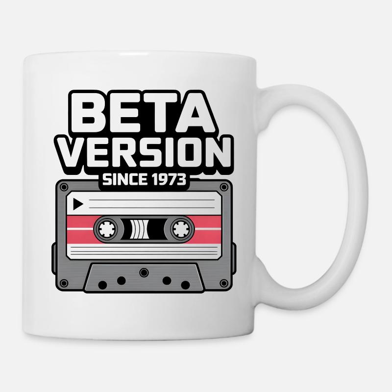 Retro Musik Kassette Design - Tasse - Weiß