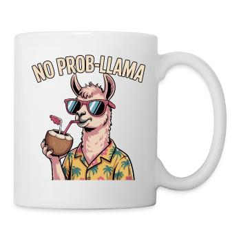 Pas de problème Llama Lama drôle - Mug blanc - blanc - Droite